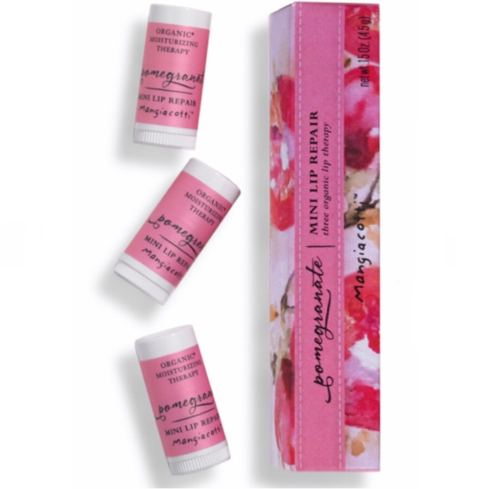 Mangiacotti Mini Lip Repair in Pomegranate Set of Three